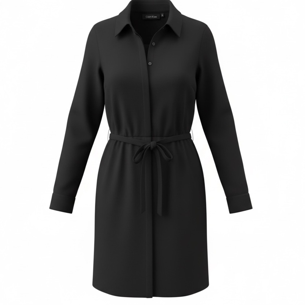 Calvin Klein Black Long Sleeve Dress